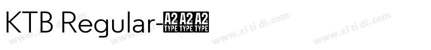 KTB Regular字体转换